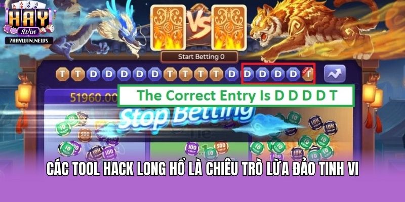 Các Tool hack long hổ là chiêu trò lừa đảo tinh vi