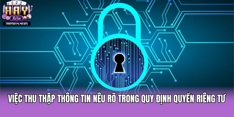 Việc thu thập thông tin nêu rõ trong quy định quyền riêng tư